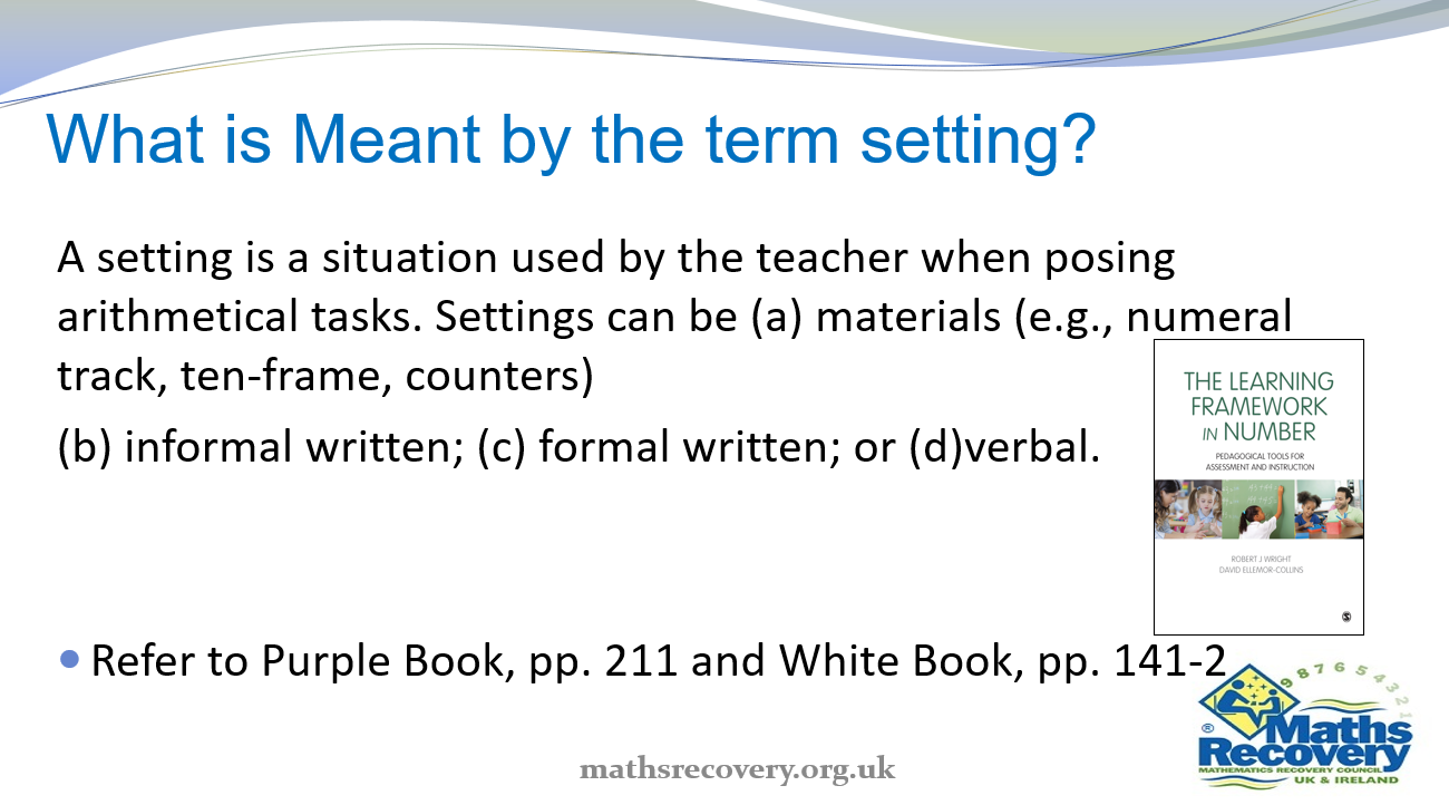   The Use of Settings in Instruction